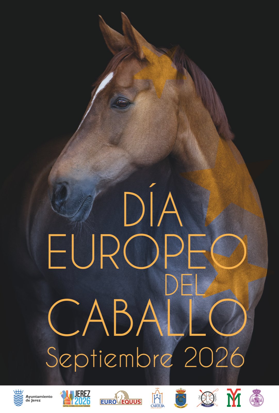 Cartel del Día Europeo del Caballo — Jerez, septiembre 2026