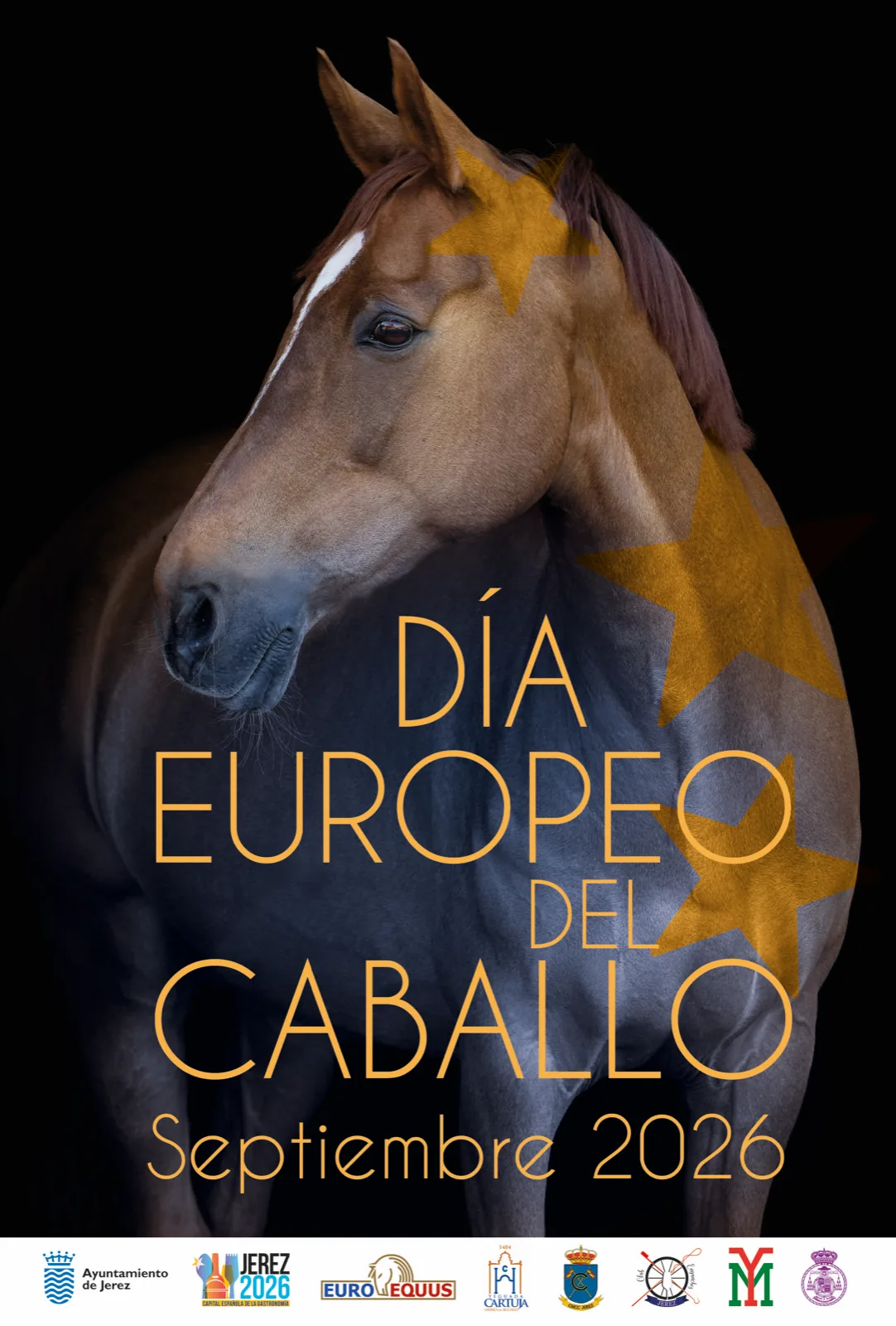 Cartel del Día Europeo del Caballo — Jerez, septiembre 2026