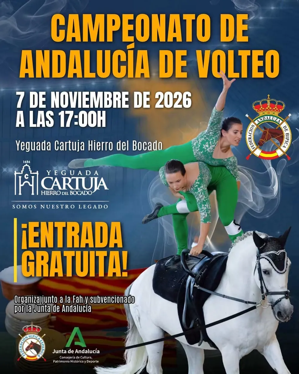 Poster for the 2026 Andalusian Vaulting Championship
