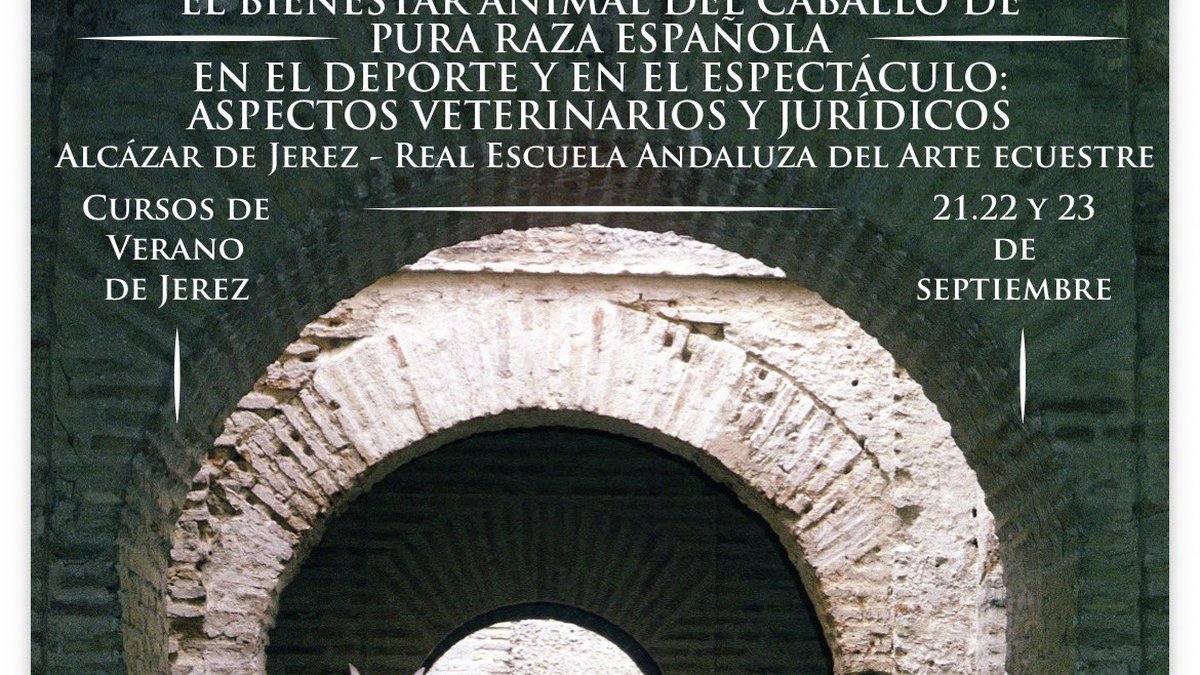 Curso de verano UCA — Bienestar Animal del Caballo PRE en el Deporte y el Espectáculo, Jerez 2026